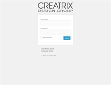 Tablet Screenshot of creatrixportfolio.net